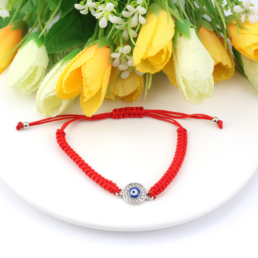 European And American Foreign Trade Cross-Border Hot Goods Bracelet Devil's Eye Red Rope Bracelet Amazon Eye Woven Bracelet For Men And Women Couples Gift Bracelet Manufacturers Wholesale Item Picture