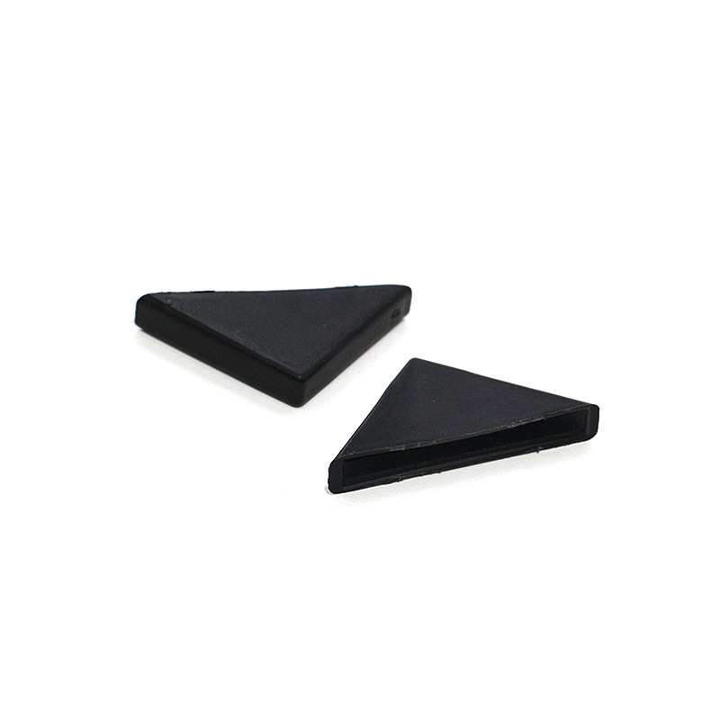 钢化玻璃护角黑白色直角家居面板灯镜片防撞包角厂家卫浴包装护角白底实物图