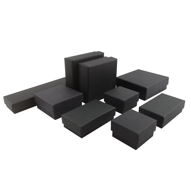 Factory direct sales of top and bottom cover kraft paper packaging boxes, stud earrings, necklaces, rings, bracelet boxes, jewelry boxes, wholesale and in stock
