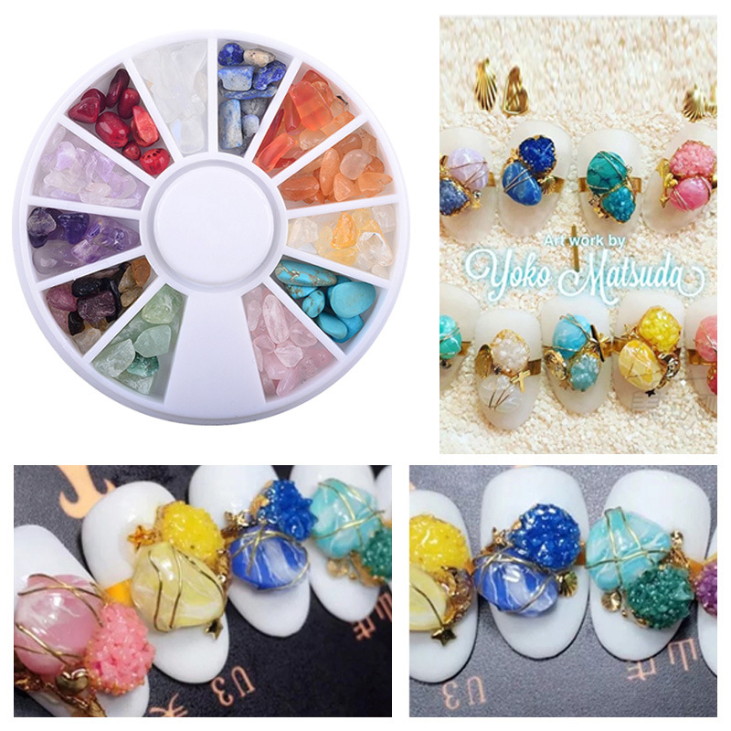Wholesale cross-border nail art decorations, water diamond white diamond round plate jewelry, heart AB diamond turntable collection details Picture