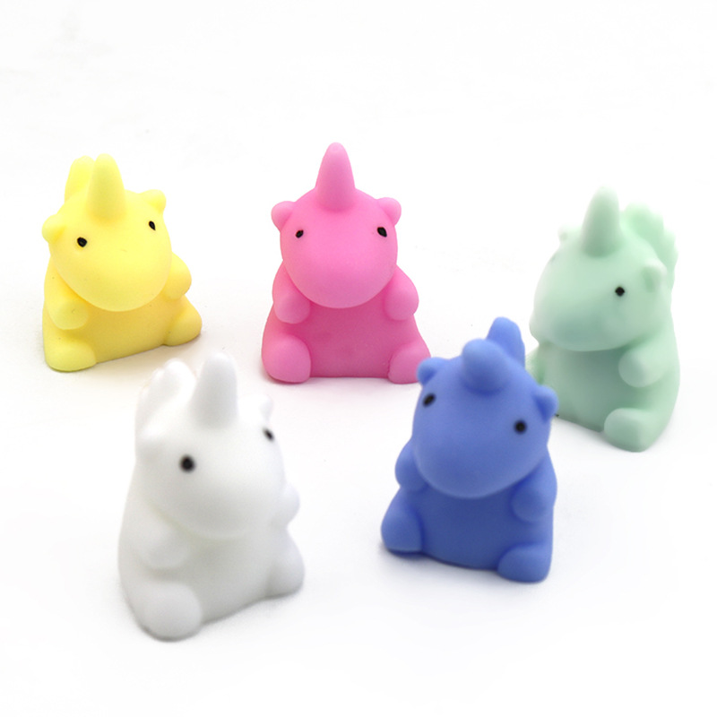 Factory wholesale of cute and stress-relieving TPR soft rubber balls with random cute animals to relieve stress details Picture