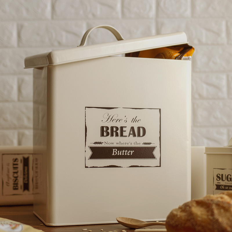 Kitchen Household Moisture-Proof Storage Boxes, Exquisite And Environmentally Friendly Galvanized Iron Tea And Coffee Storage Cans, Factory Wholesale details Picture