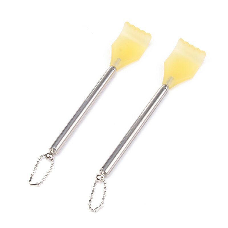 4 sections of telescopic stainless steel horn scratcher, scratch-back steel pipe, scratch-back rake, no need for gifts Item Picture