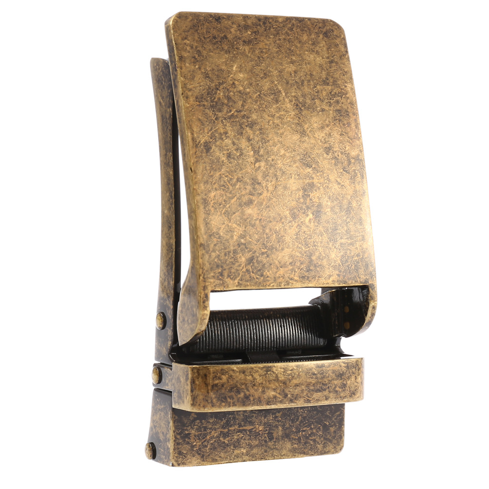 Alloy belt buckle men's leather head, automatic buckle men's belt head, Dongguan buckle LY33-0133 Item Picture