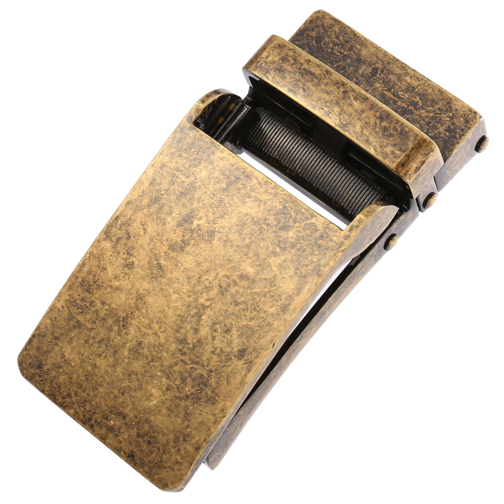 Alloy belt buckle men's leather head, automatic buckle men's belt head, Dongguan buckle LY33-0133 details Picture