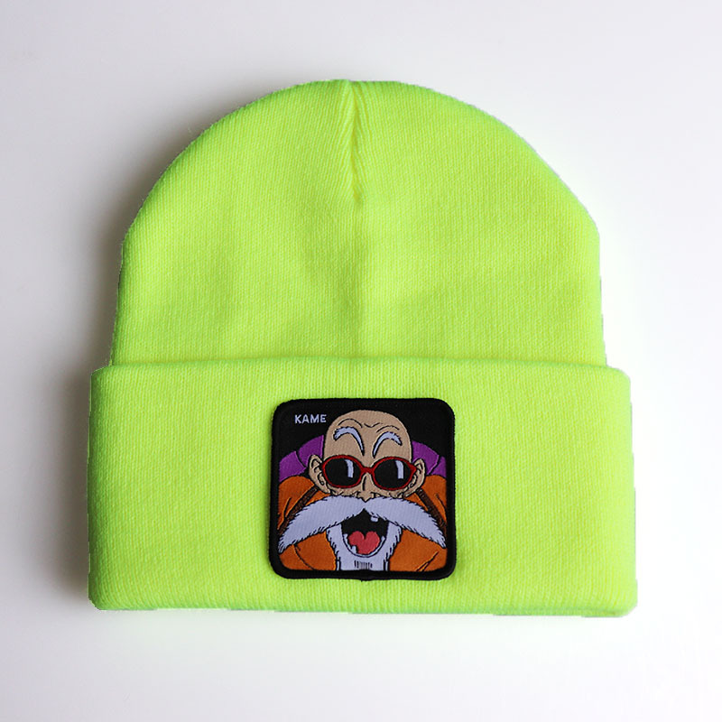 2019 cartoon characters Dragon Ball turtle Fairy KAME anime knit hat Wool hat Hip hop ski pullover hat