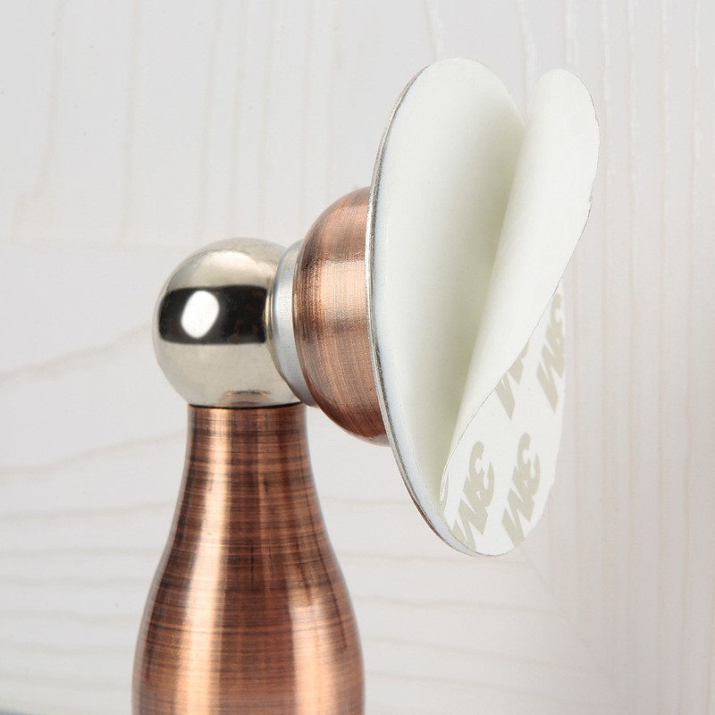 Stainless steel door suction, no need for drilling, multi-color strong magnetic wall suction, bathroom vase-shaped door anti-collision door stop floor suction Application Scenario