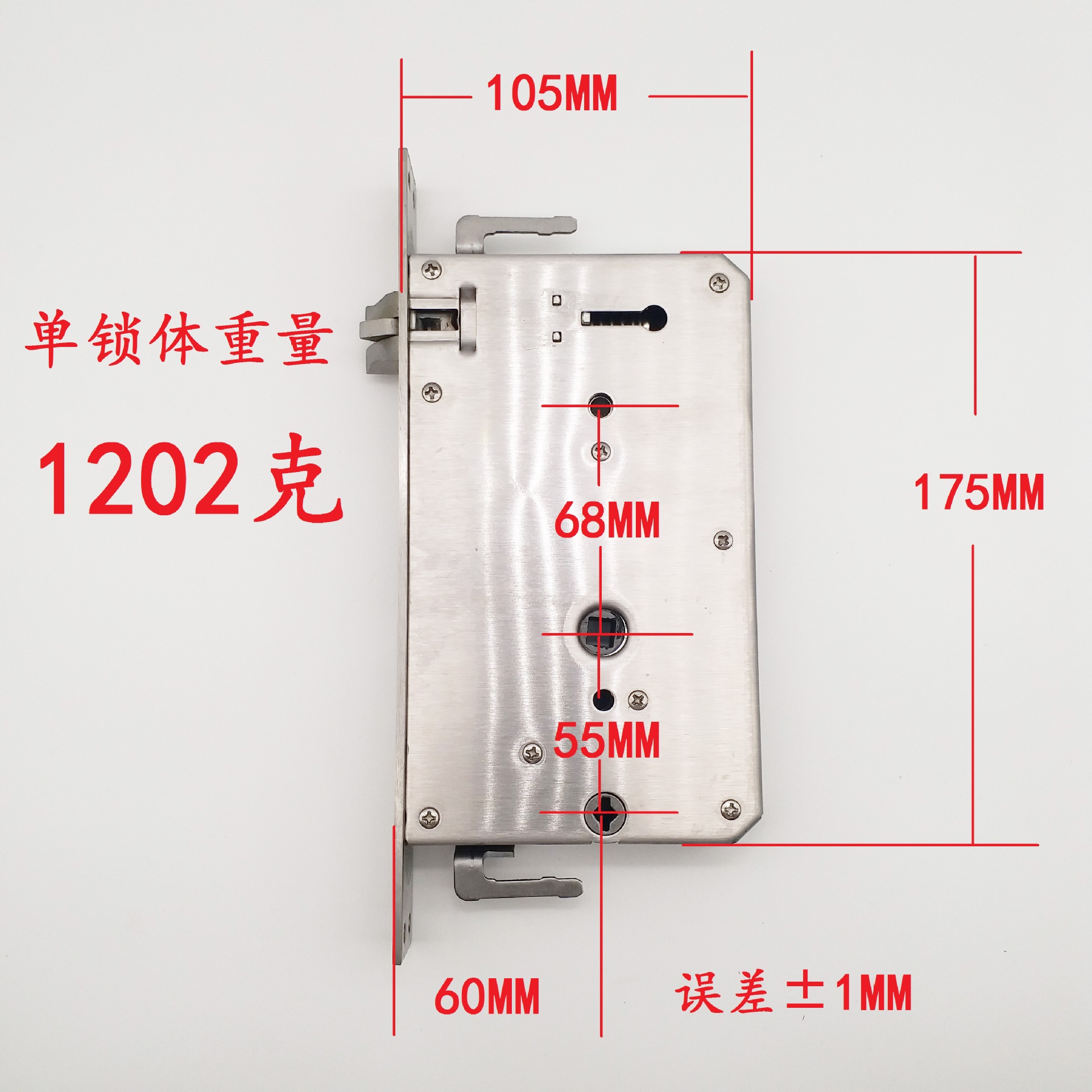 30*240 cerradura de huellas dactilares todo el cuerpo de acero cerradura de huellas dactilares bajo el cuerpo de la cerradura de la manija cuerpo de cerradura de puerta antirrobo fábrica venta directa al por menor - 2