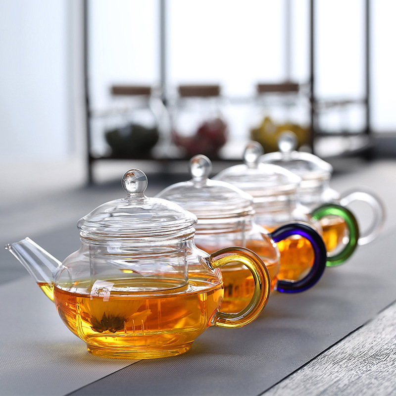 梵师耐热玻璃茶壶功夫茶具耐高温泡茶壶带过滤高硼硅小茶壶花茶壶