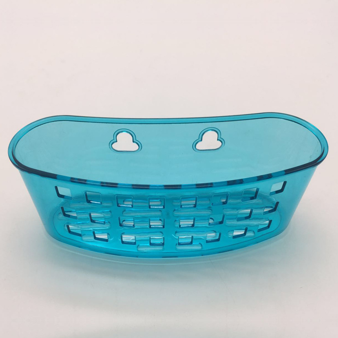 Kitchen, bathroom, toilet organization rack, storage rack, bathroom hanging basket, wall-mounted storage rack, plastic non-perforated wall suction Specification drawing