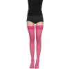 Long stockings sexy underwear paired with wide lace trim is seductive, cute and sexy. High thigh-high stockings for beautiful legs Specification image