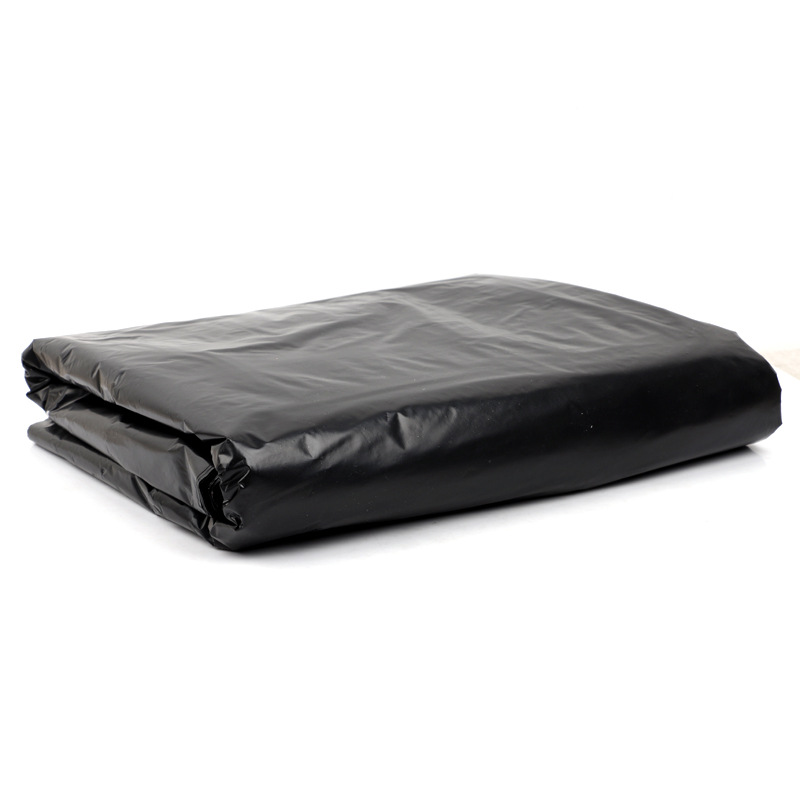 Wholesale of disposable black flat-mouth garbage bags, thickened large-sized household and commercial hand-held plastic bags for hotel and property management Item Picture