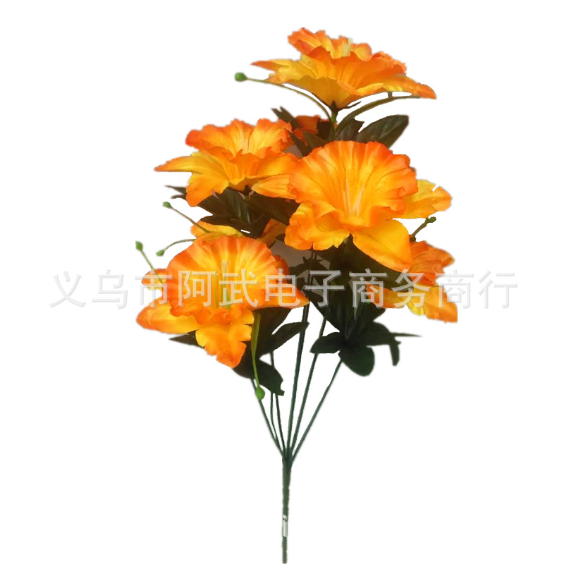 Factory direct sales of artificial rose 7-headed pointed narcissus Item Picture