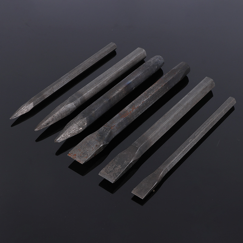 Hand-struck chisel, widened flat chisel, pointed chisel, alloy steel chisel, stone chisel, cement chisel, pointed chisel, manufacturer's stock available details Picture