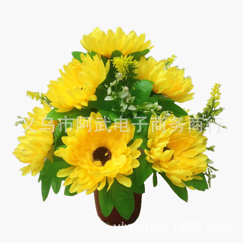 For the Qingming Festival, we offer funeral supplies such as chrysanthemums for tomb-sweeping in cemeteries, as well as wholesale of everlasting flower art and 14-pronged bonsai Application Scenario
