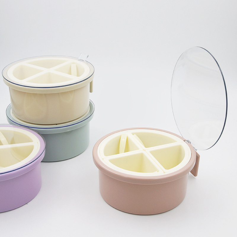 Seasoning jars, multi-style seasoning boxes, kitchen round household plastic chili jars, seasoning jars, salt jars, condiments details Picture