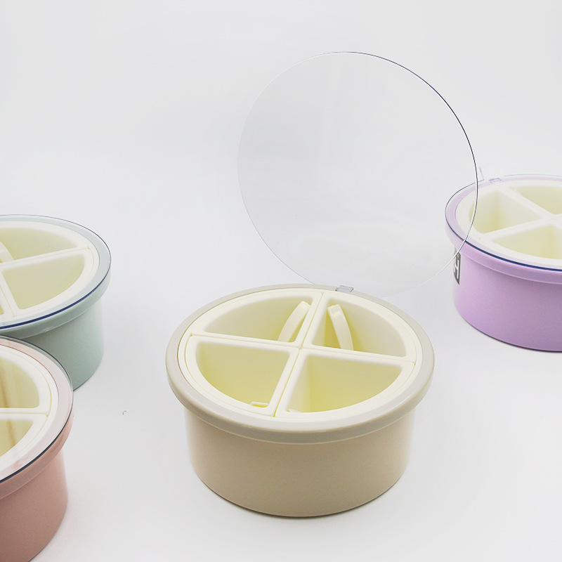 Seasoning jars, multi-style seasoning boxes, kitchen round household plastic chili jars, seasoning jars, salt jars, condiments Specification image