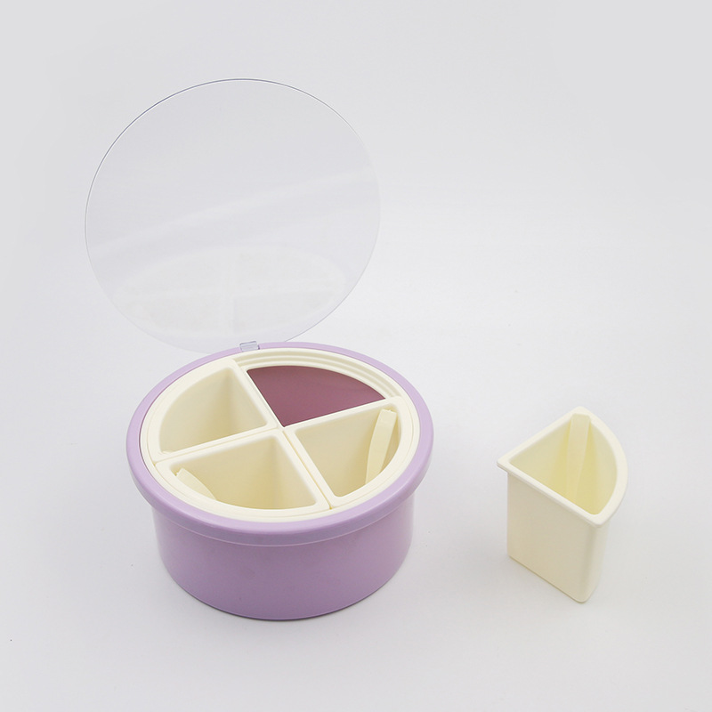 Seasoning jars, multi-style seasoning boxes, kitchen round household plastic chili jars, seasoning jars, salt jars, condiments Item Picture