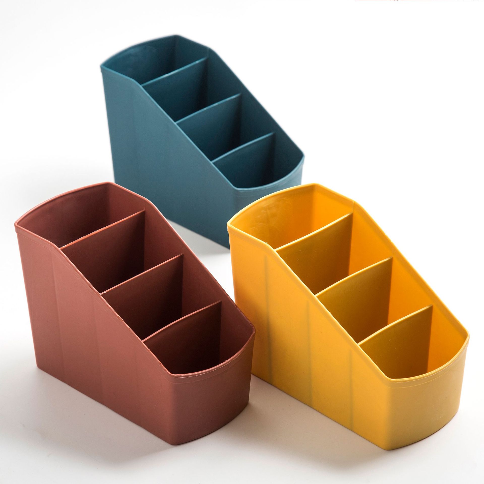 Yzt 3078 Desktop Storage Box Living Room Remote Control Storage Box Small Cosmetics Stationery Sundry Storage Box Item Picture