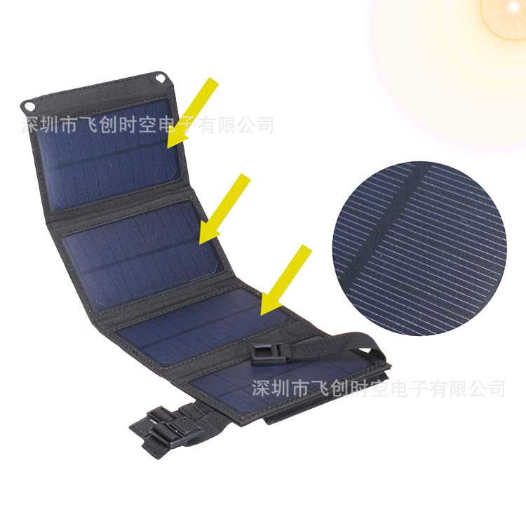 Solar Folding Package Outdoor Solar Charging Panel Solar Charging Bag Portable Solar Folding Bag Application Scenario