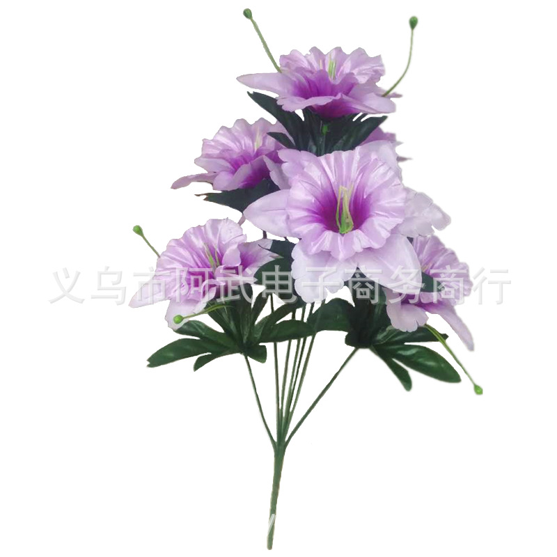 Factory direct sales of artificial rose 7-headed pointed narcissus details Picture