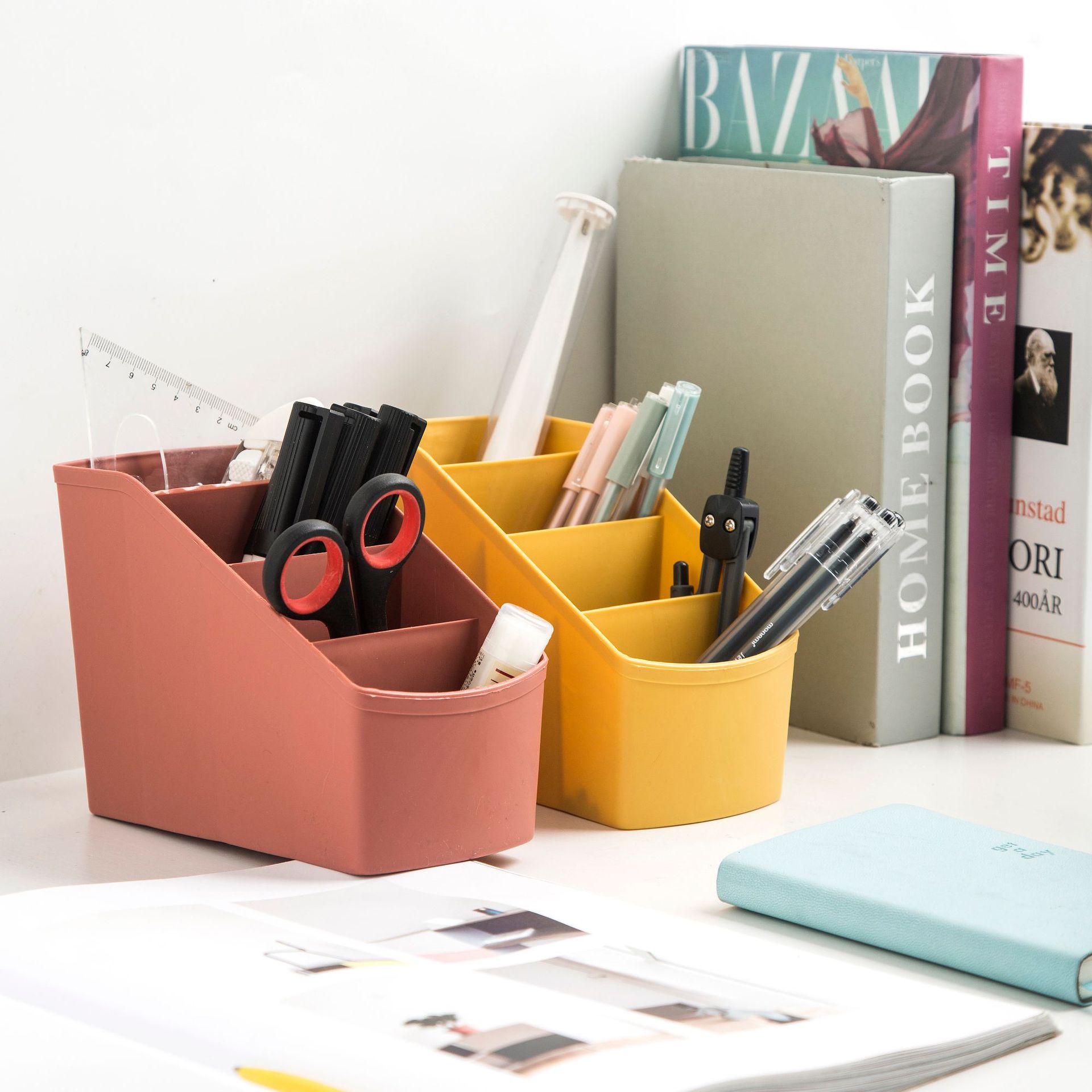 Yzt 3078 Desktop Storage Box Living Room Remote Control Storage Box Small Cosmetics Stationery Sundry Storage Box details Picture