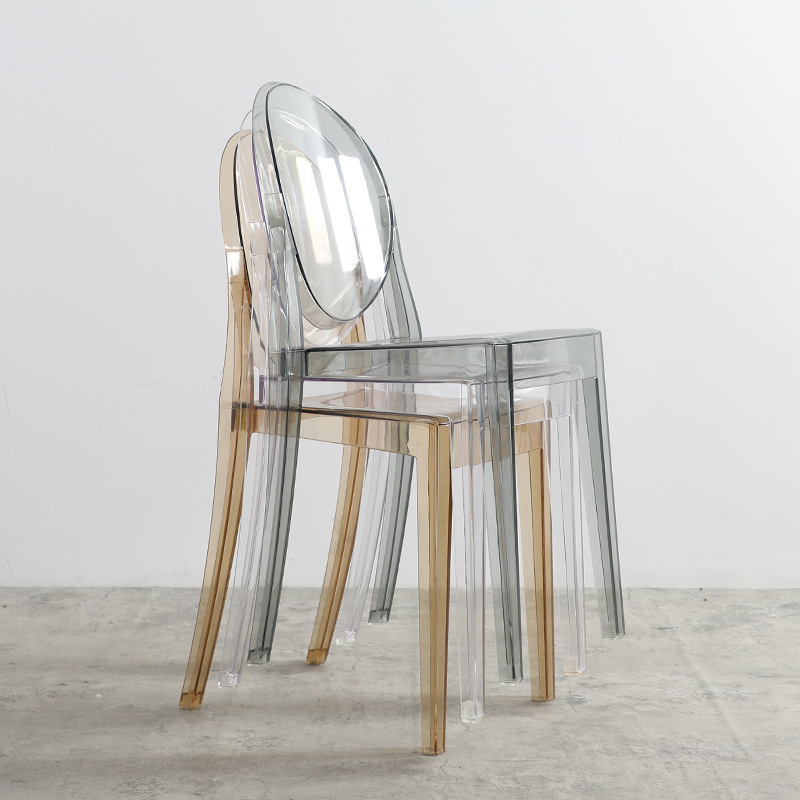 Nordic Dining Chair Ins Ghost Chair Devil Net Red Home Plastic Crystal Stool Acrylic Transparent Makeup Chair