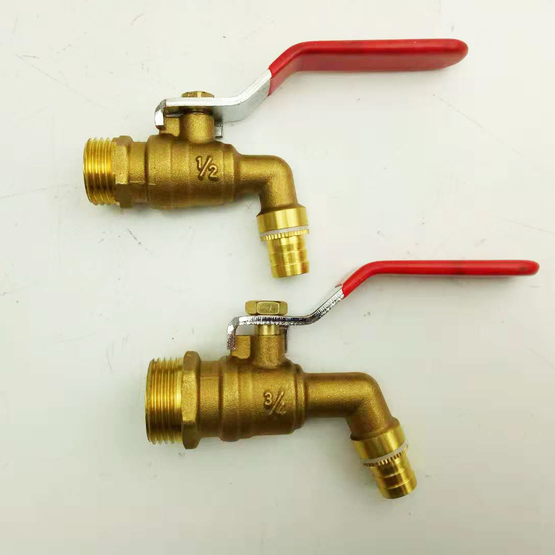 Latón engrosado codo boca de agua caliente bola núcleo válvula de lanzamiento de agua grifo de la escuela válvula de agua hirviente 4 en 6 en 1 "Brass thickened faucet para calderas Specification image