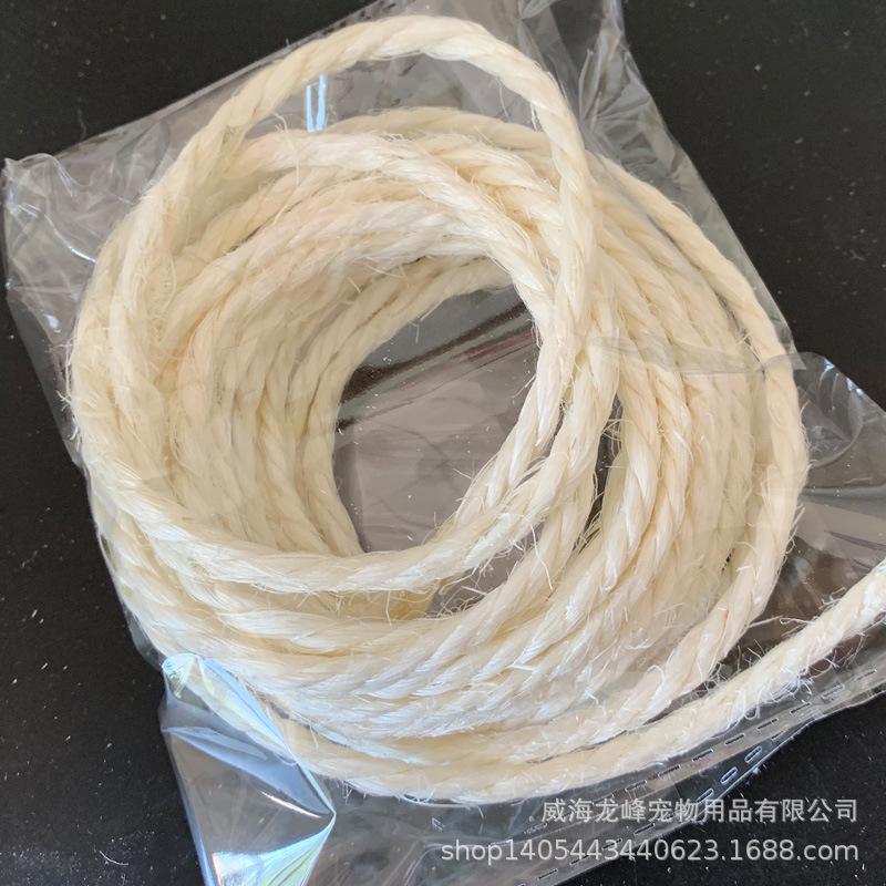 DIY homemade cat climbing frame, cat scratch post accessories, sword hemp rope, cross-border e-commerce, making hand-woven ropes, decorative hemp ropes Specification image