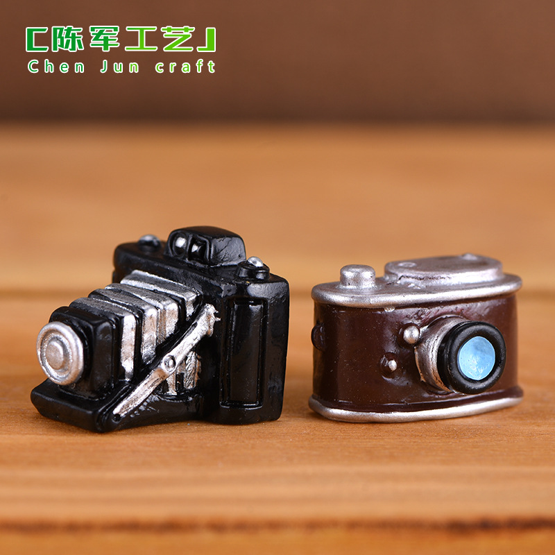 Retro retro camera sound recorder mini resin decoration home living room decoration photo props decoration details Picture