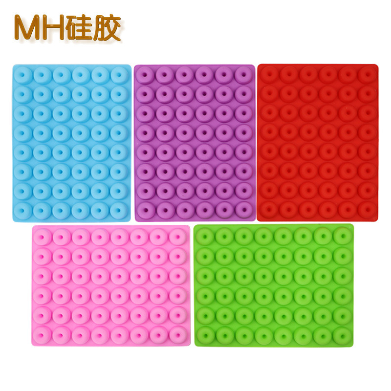 Minghao 48 Silicone Small Doughnut Mold Baking Pastry Mold Series Silicone Ice Lattice Mold Aromatherapy Mold Item Picture