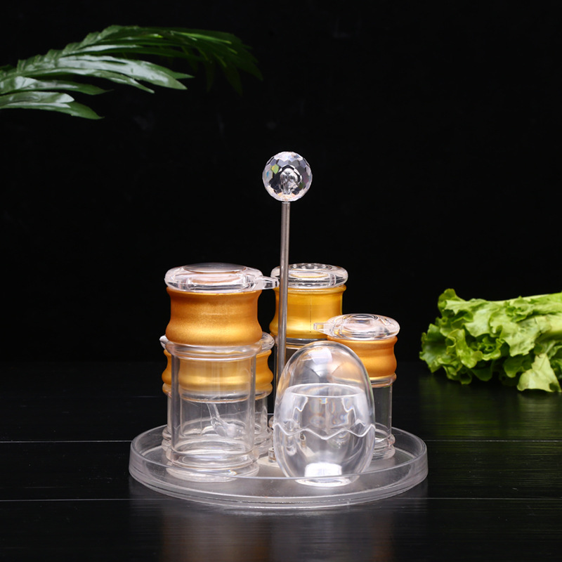 酒店用品批发亚克力毛巾托 圆形油瓶醋瓶牙签筒底托 厂家货源供应