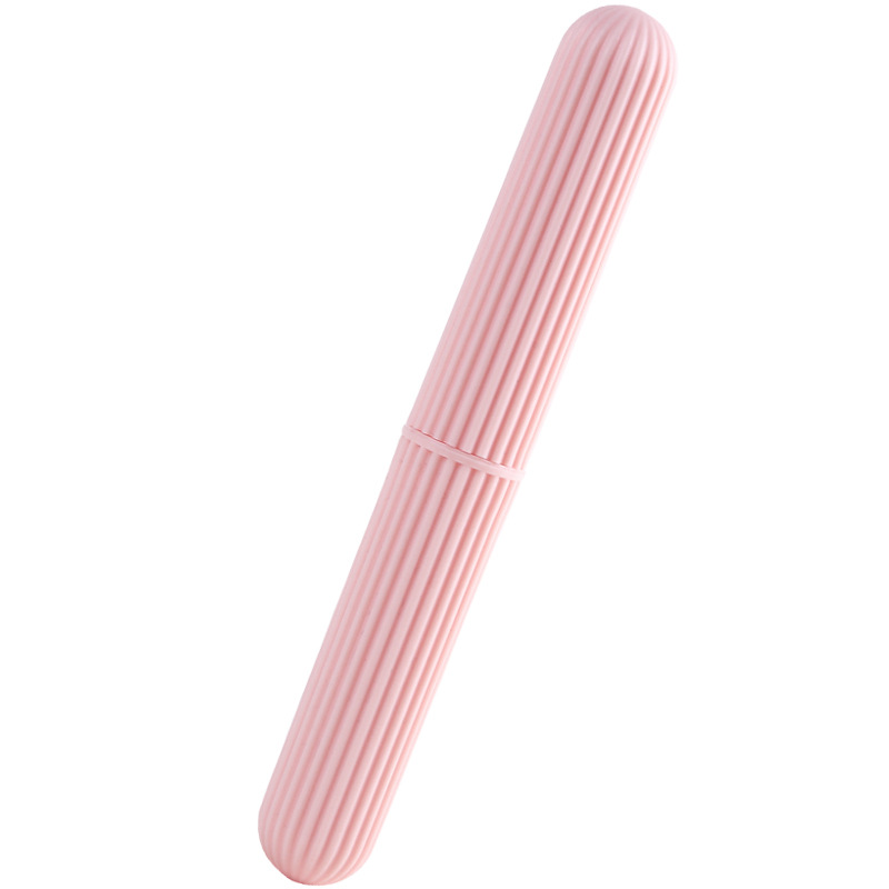 Portable toothbrush case Toothbrush storage case Simple stripe travel toiletry toothbrush bucket A box for your toothbrush Item Picture