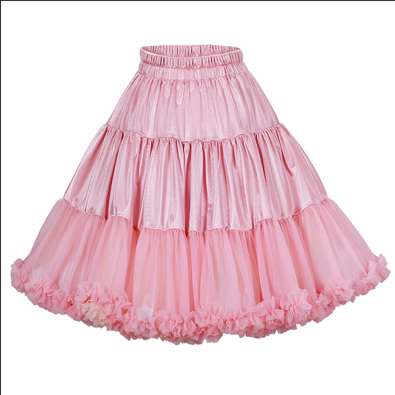 Plus-size TUTU skirt lolita skirt Rainbow Fart parent-child soft yarn Lolita dress cotton candy gauze half skirt Application Scenario