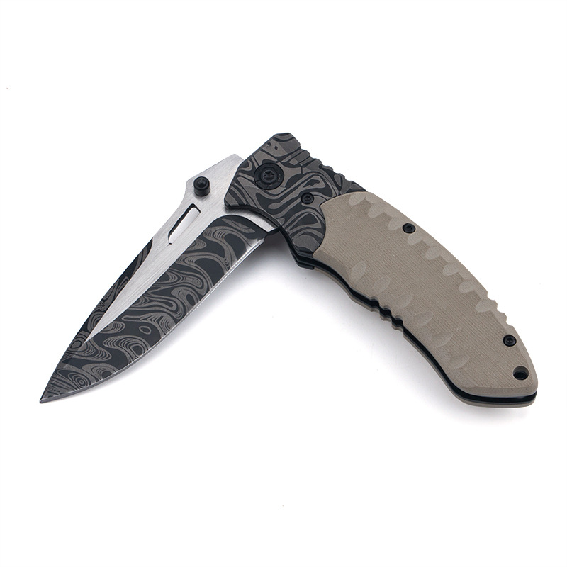 Outdoor folding knife, high-hardness camping tactical knife, F93 multi-functional portable knife, survival folding knife details Picture