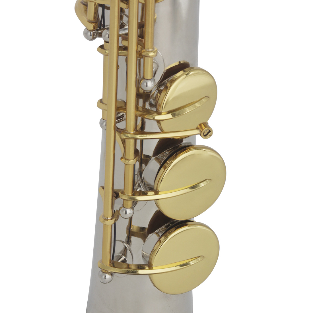 SLADE soprano saxophone in B-flat straight, professional performance of carved white shell silver key saxophone Application Scenario