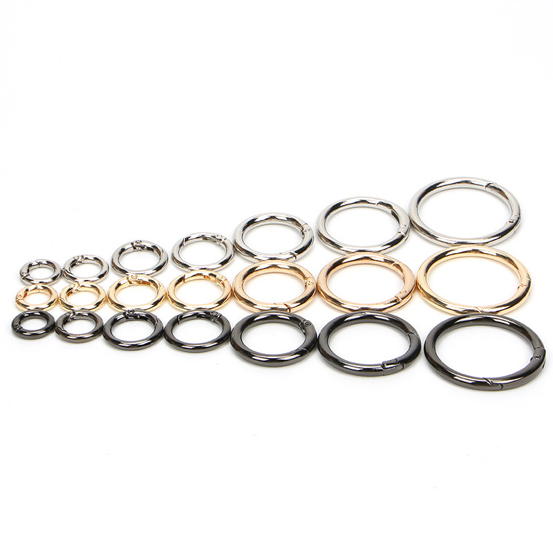 Manufacturers Cross Border Zinc Alloy Spring Ring Open Ring Key Chain Bag Accessories Mobile Phone Shell Ring Wholesale Item Picture