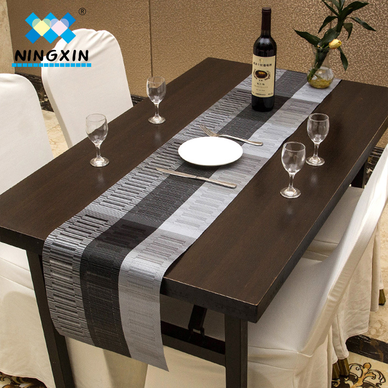 宁欣 跨境table runner 30*180欧式桌旗酒店西餐垫隔热竹节餐桌垫详情图1