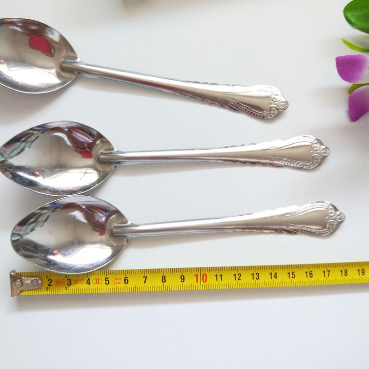 【1-10 Zones 】 Small phoenix tail spoons 100 yuan per box 4000 yuan per case, metal phoenix tail spoons, metal rice spoons, children's pointed small spoons, small steel spoons 1 yuan 2 yuan wholesale details Picture
