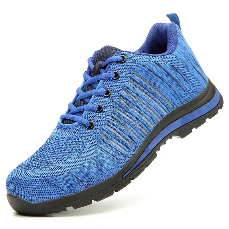 劳保鞋白底实物图