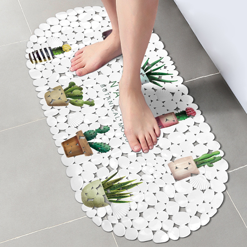 Printed Bath Mat Bath Mat Tpe Shower Bath Mat Nordic Ins Plastic Suction Cup Bath Mat Non-Slip Specification drawing