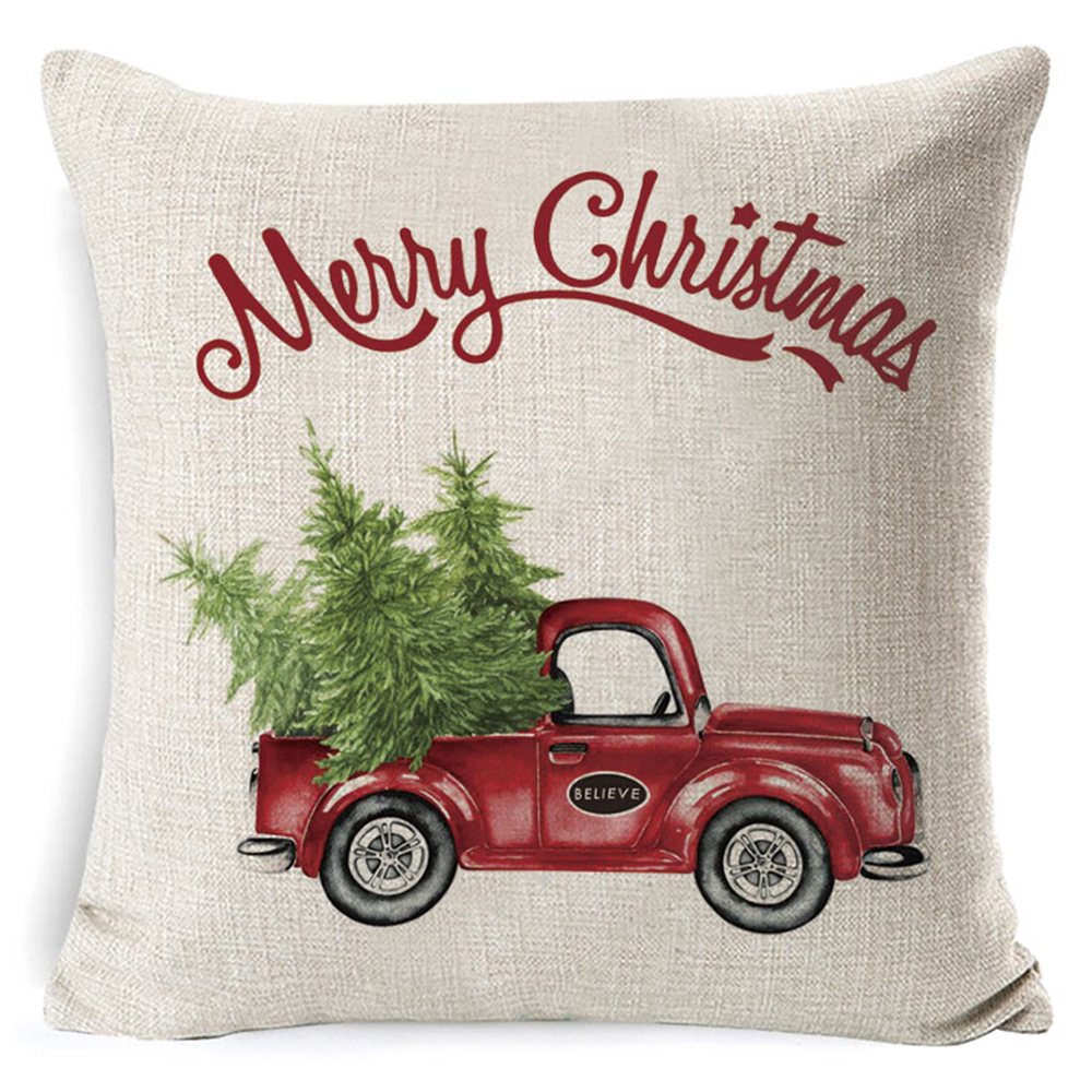 Christmas Pillow Case Flax Peach Pillowcase Amazon Home Sofa Nordic Holiday Pillow Specification drawing