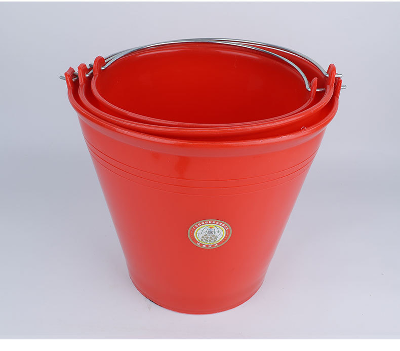 家用大号小号手提水桶学生加厚储水桶大容量红色提桶水桶现货批发详情图3