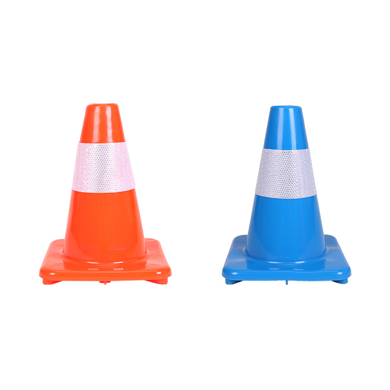 The manufacturer produces PVC28cm road cones, reflective cones, cone buckets, rubber ice cream cones, traffic barrier cones, sign buckets and road cones Specification image
