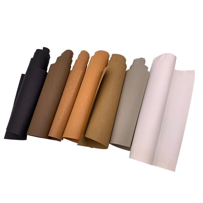 Washed kraft paper, thickened brown moisture-proof and wear-resistant packaging kraft paper, environmentally friendly and can replace leather - Shanghai Item Picture