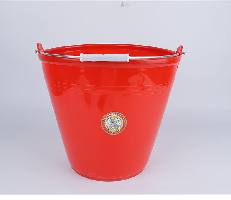 家用大号小号手提水桶学生加厚储水桶大容量红色提桶水桶现货批发详情图4