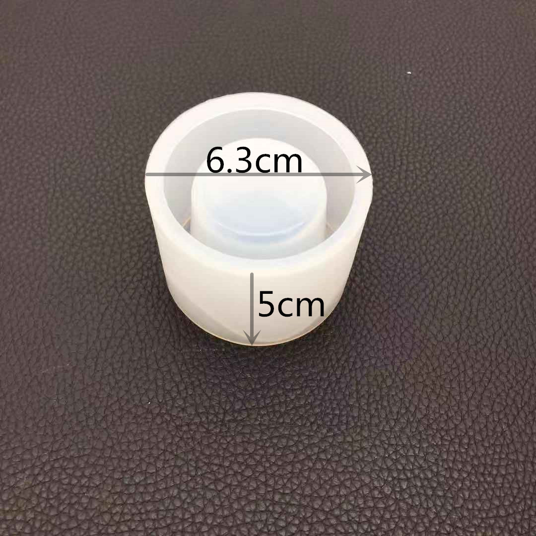 diy crystal resin mold, aromatherapy candlestick, mirror gypsum pendant accessory, candle mold details Picture