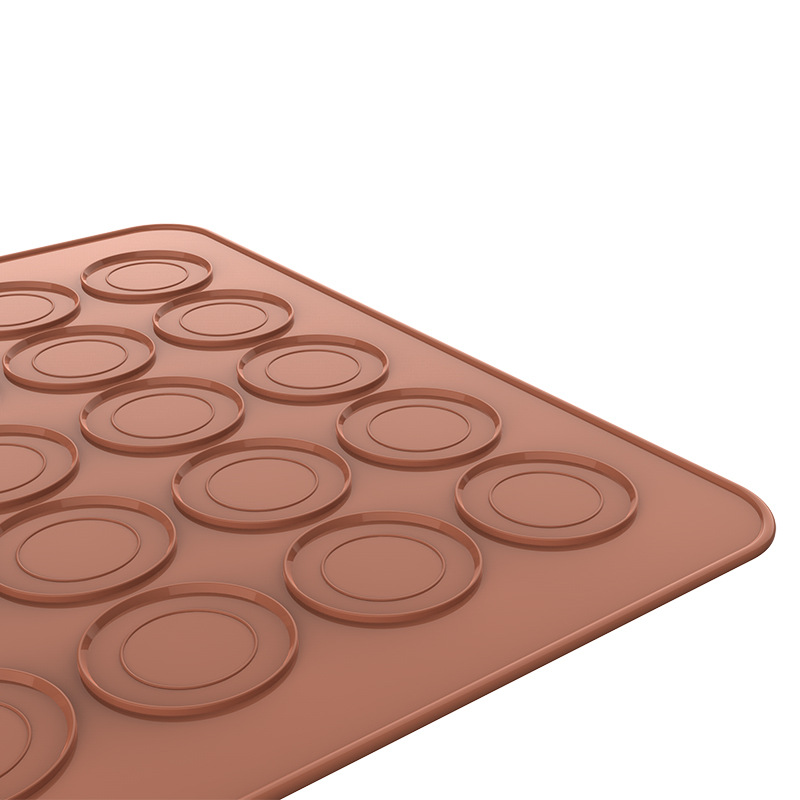 Simois Ningbo Source Factory 29*26 Silicone Baking Mat Small Macaron Mat Cake Mold 30 Holes In Stock Application Scenario