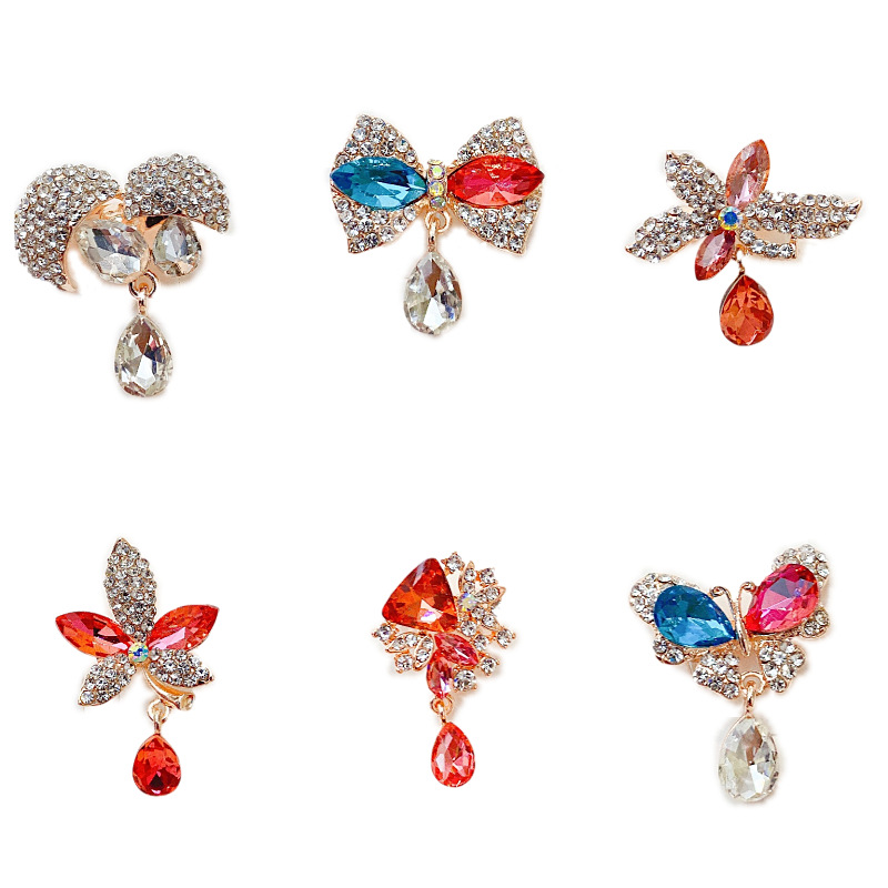 Anti-glare brooches, women's clothing accessories, creative corsages, clothing ornaments, Muslim silk scarves, pins Item Picture