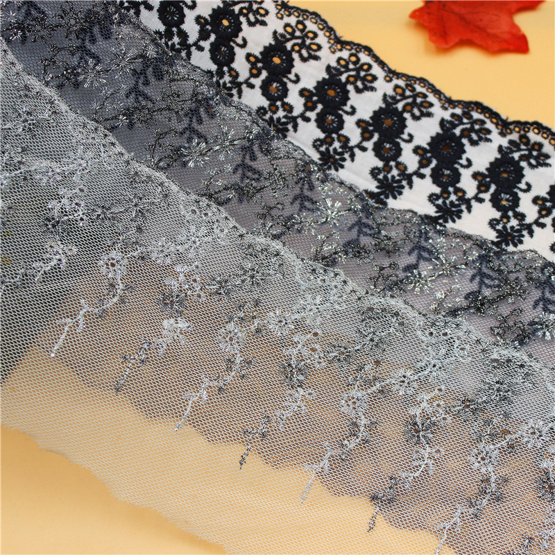 16595 is in stock and available for wholesale of grape flower lace lace clothing, home textile accessories, mesh, embroidery and lace dresses Application Scenario